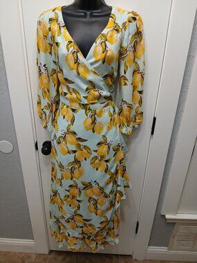 Un-Nye Lemon Wrap Dress